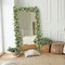 Artificial Daisy Garland with 3D Butterfly, Hanging Fake Flowers Greenery Eucalyptus Garland Floral Vines for Wedding Table Home Party Spring Decor